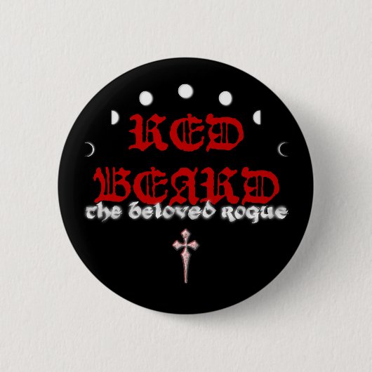 Red Beard knop Ronde Button 5,7 Cm (Voorkant)