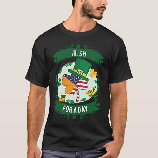 Red Beard Redhead Ginger Bearded Shamrock Irish fo T-shirt (Voorkant)