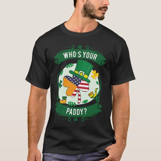 Red Beard Redhead Ginger Bearded Shamrock Party T-shirt (Voorkant)