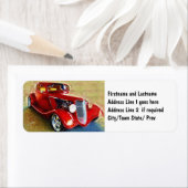 Red Beauty - Klassieke Collector's Car Etiket (Insitu)