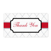 Red Bedankt Labels (Voorkant)