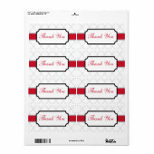 Red Bedankt Labels (Full Sheet)
