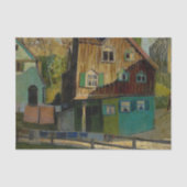 Red Bedding by Grant Wood Tissuepapier (Voorkant)