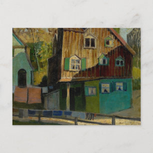 Red Bedding door Grant Wood Briefkaart