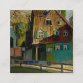 Red Bedding door Grant Wood Vierkante Visitekaartje (Voorkant)