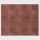 Red Bee Gold Honeycomb Elegant Gift Cadeaupapier (Vlak)