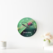 Red Beetle Insect Sluiten Persoonlijk Ronde Klok (Huis)