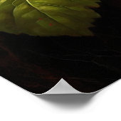 Red Begonias Bloemenkunst Print Poster (Hoek)