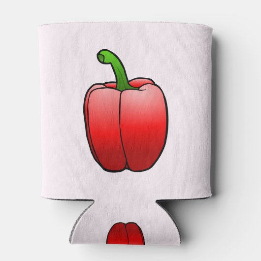 Red Bell Pepper Blikjeskoeler (Achterkant)