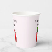 Red Bell Pepper Papieren Bekers (Rechts)