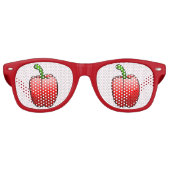 Red Bell Pepper Retro Zonnebril (Voorkant)