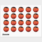 Red Bell Pepper Ronde Sticker (Vel)