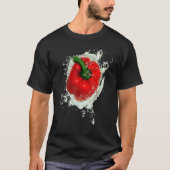Red Bell Pepper Splash T-shirt (Voorkant)