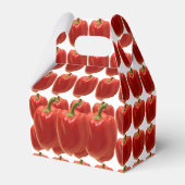 Red Bell Pepper. Verse van de markt Bedankdoosjes (Voorkant Zijde)