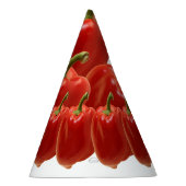 Red Bell Pepper. Verse van de markt Feesthoedjes (Rechts)