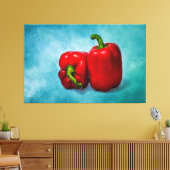 Red Bell Peppers Canvas Afdruk (Insitu (Woonkamer))