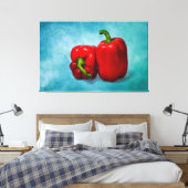 Red Bell Peppers Canvas Afdruk (Insitu (Slaapkamer))