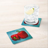 Red Bell Peppers Kartonnen Onderzetters (Insitu)