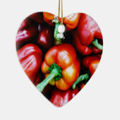 Red Bell Peppers Keramisch Ornament (Rechts)