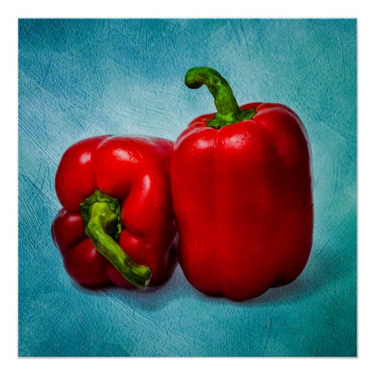 Red Bell Peppers Poster (Voorkant)