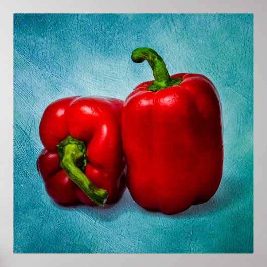 Red Bell Peppers Poster (Voorkant)