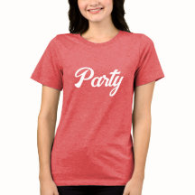 Red Bella-Canvas Party T-shirt