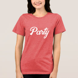 Red Bella-Canvas Party T-shirt