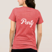 Red Bella-Canvas Party T-shirt (Achterkant)