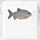 Red-bellied Pacu Rechthoekige Sticker (Tas)