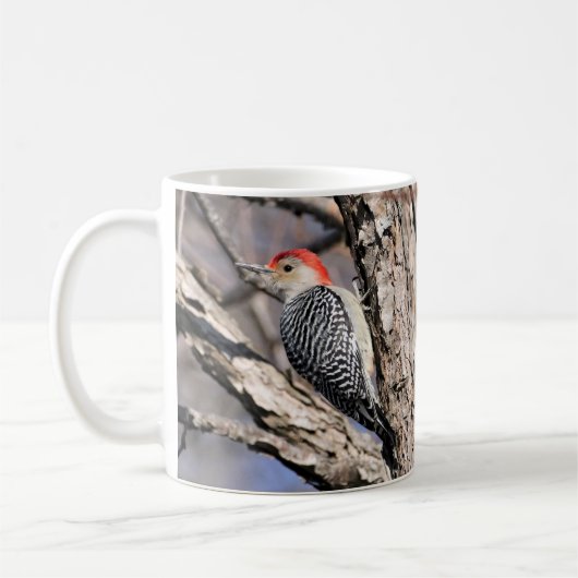 Red-bellied Woodpecker III Coffee Mok (Links)
