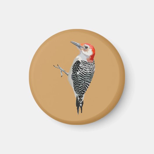 Red-bellied Woodpecker Magneet (Voorkant)