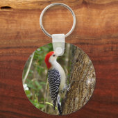 Red Bellied Woodpecker Sleutelhanger (Voorkant)