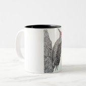 Red Bellied Woodpecker Tweekleurige Koffiemok (Voorkant links)