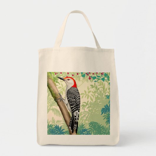 Red Bellied Woodpecker Wild Bird Bag Tote Bag (Voorkant)