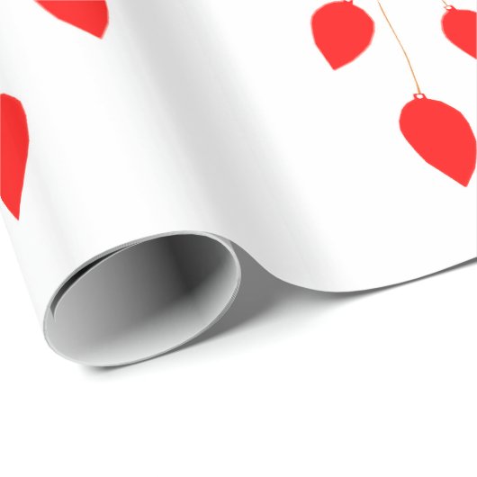Red Bells en Holly Wrapping Paper Cadeaupapier (Rol Hoek)