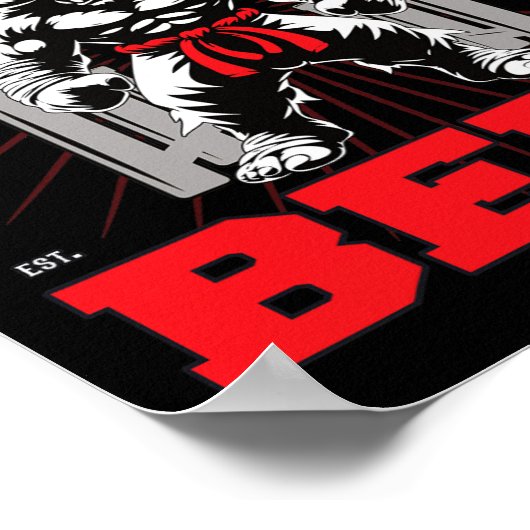 Red Belt Championship in zicht! Poster (Hoek)