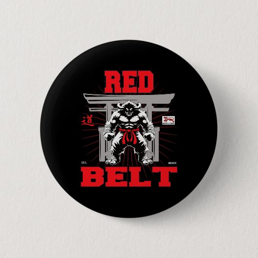Red Belt Championship in zicht! Ronde Button 5,7 Cm (Voorkant)