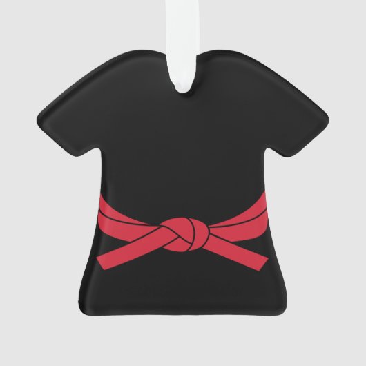 Red Belt Karate Ornament (achterkant)