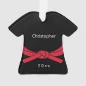 Red Belt Karate Ornament (voorkant)