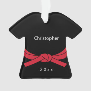 Red Belt Karate Ornament