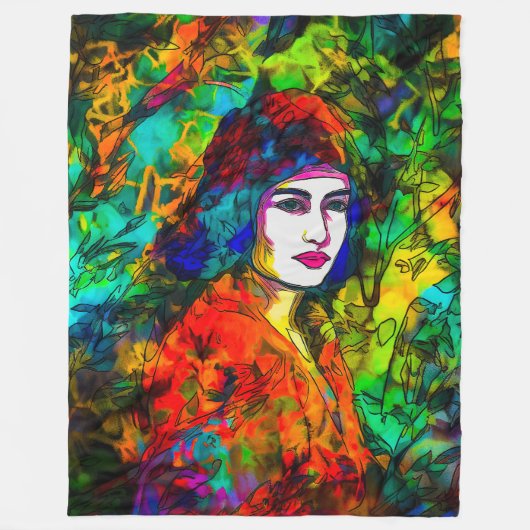 Red Beret Fleece Deken (Voorkant)