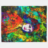 Red Beret Fleece Deken (Voorkant (Horizontaal))