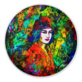 Red Beret Keramische Knop (Voorkant)