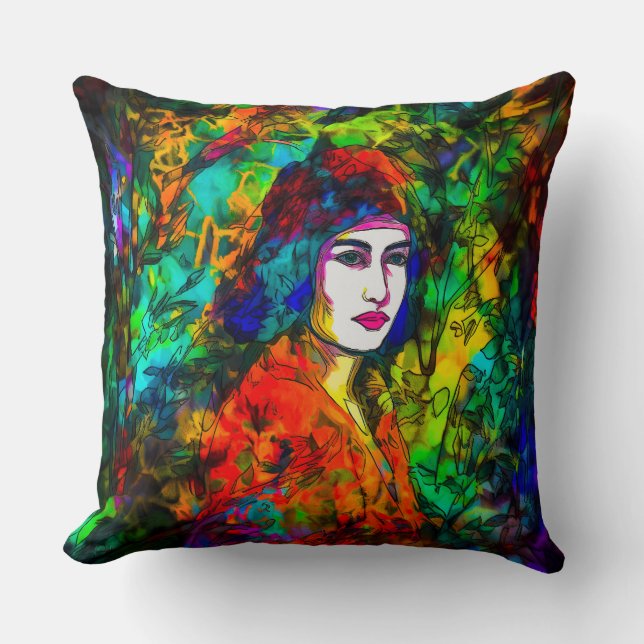 Red Beret Kussen (Voorkant)