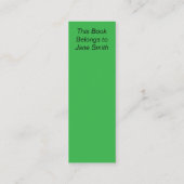 Red Beret Mini Visitekaartje (Achterkant)