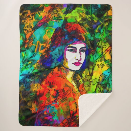 Red Beret Sherpa Deken (Voorkant)