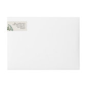 Red Berries Classic Green Christmas Retouradres (Voorkant)