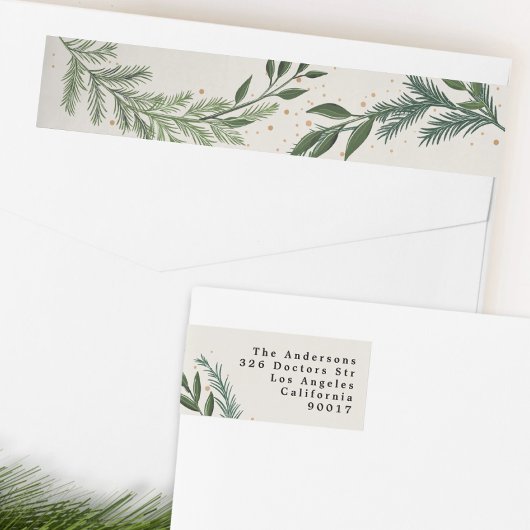 Red Berries Classic Green Christmas Retouradres