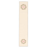 Red Berries en Evergreens kerstmis Medium Tafelloper (Voorkant)