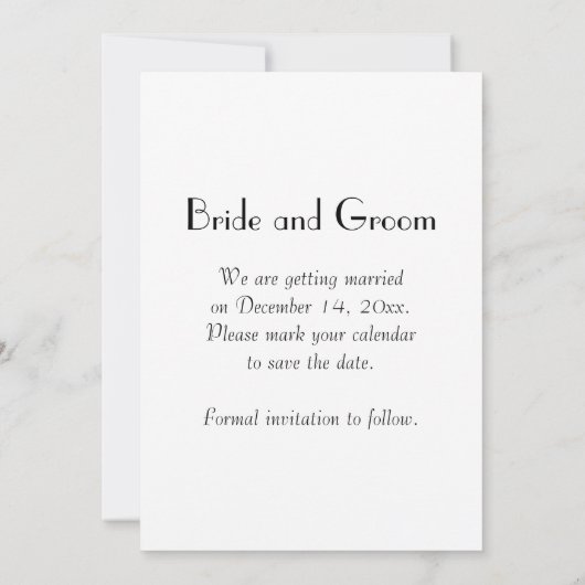 Red Berries en Frost Winter Wedding Save the Date Kaart (Achterkant)